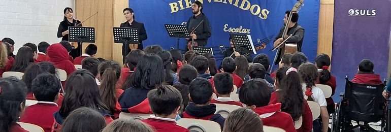 Estudiantes disfrutaron de didácticos conciertos educacionales a cargo de la OSULS