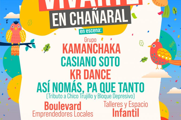 Seremi de las Culturas invita a disfrutar fiesta ciudadana “Vivarte” en Chañaral